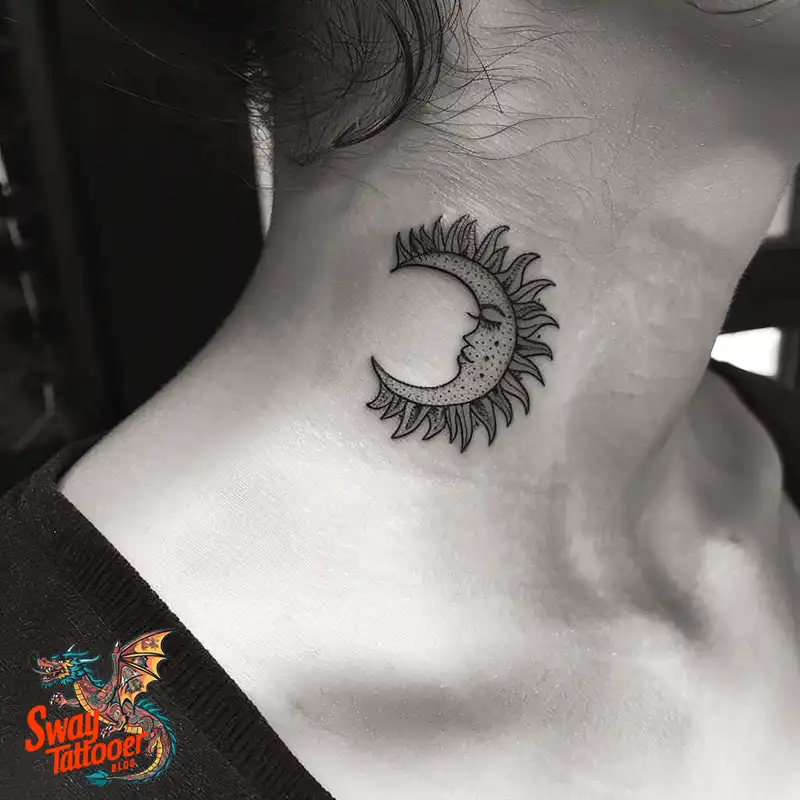 120 Sun and Moon Tattoo Design Ideas: Beauty and Symbolism 83 sun and moon tattoo