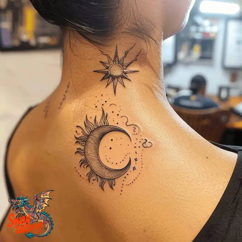 120 Sun and Moon Tattoo Design Ideas: Beauty and Symbolism 81 sun and moon tattoo