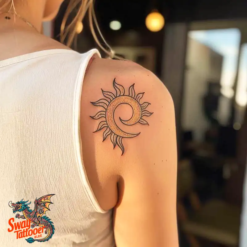 120 Sun and Moon Tattoo Design Ideas: Beauty and Symbolism 79 sun and moon tattoo