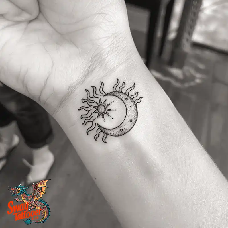 120 Sun and Moon Tattoo Design Ideas: Beauty and Symbolism 75 sun and moon tattoo