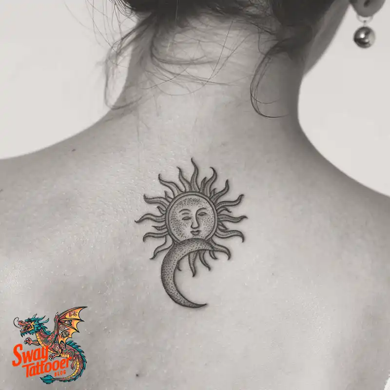 120 Sun and Moon Tattoo Design Ideas: Beauty and Symbolism 72 sun and moon tattoo
