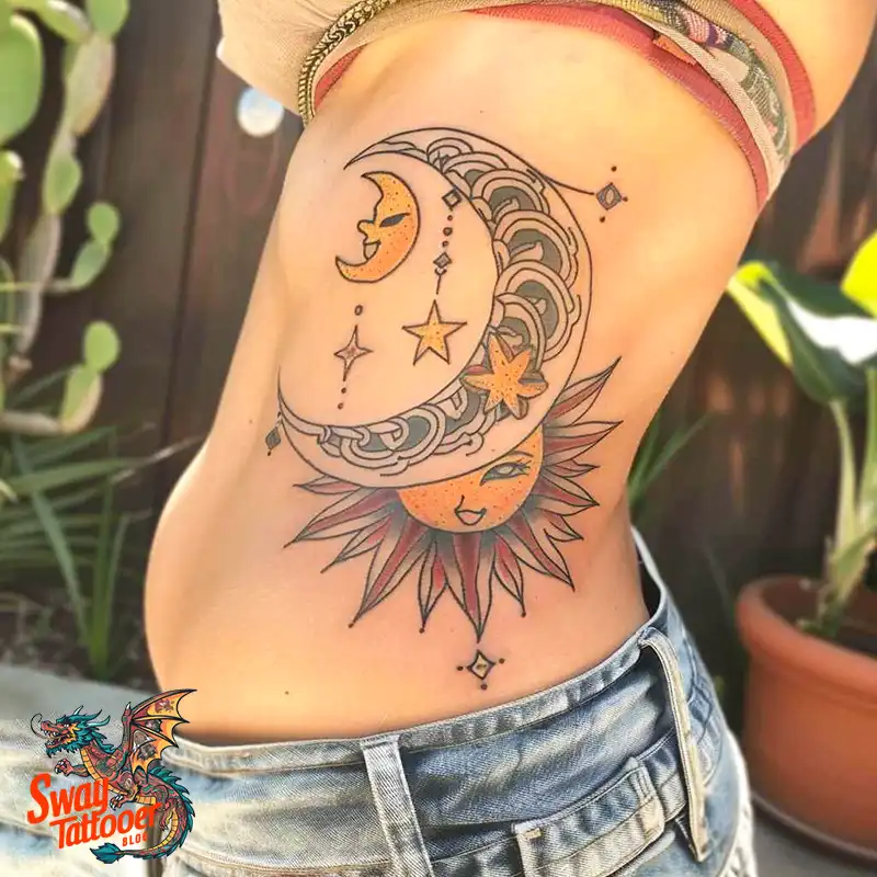 120 Sun and Moon Tattoo Design Ideas: Beauty and Symbolism 68 sun and moon tattoo
