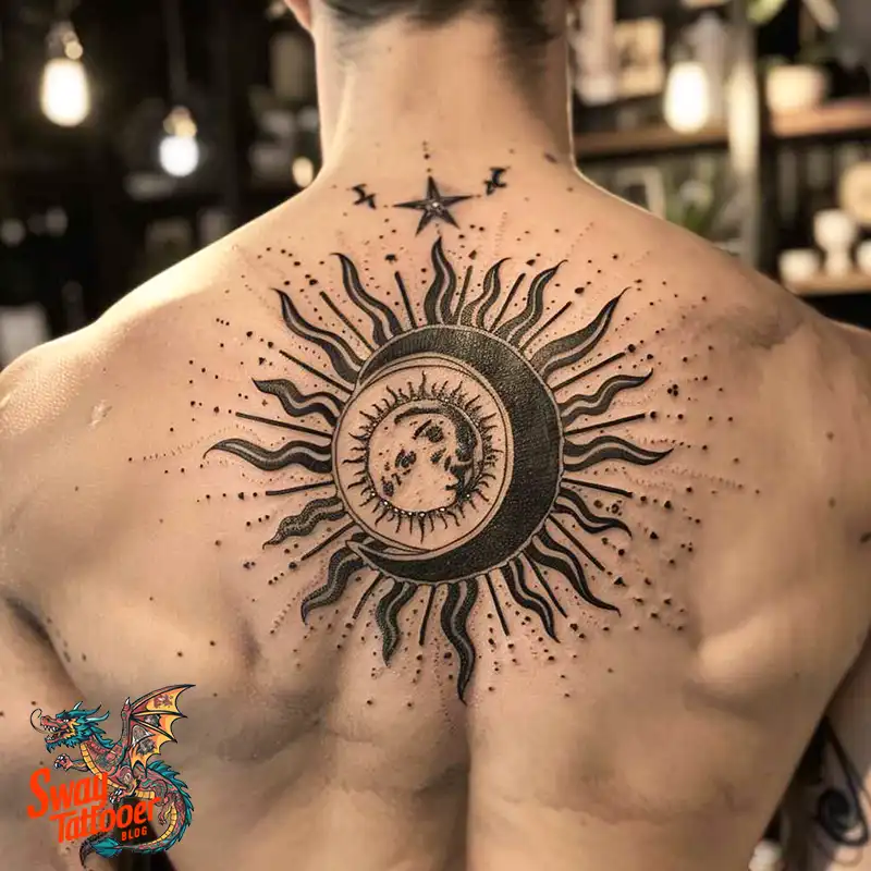120 Sun and Moon Tattoo Design Ideas: Beauty and Symbolism 65 sun and moon tattoo