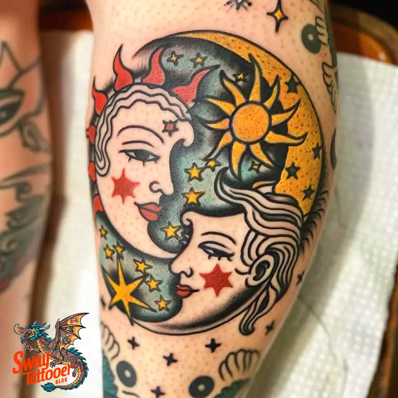 120 Sun and Moon Tattoo Design Ideas: Beauty and Symbolism 60 sun and moon tattoo