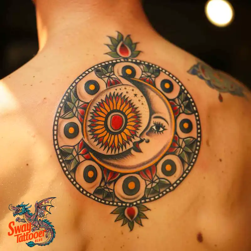120 Sun and Moon Tattoo Design Ideas: Beauty and Symbolism 59 sun and moon tattoo