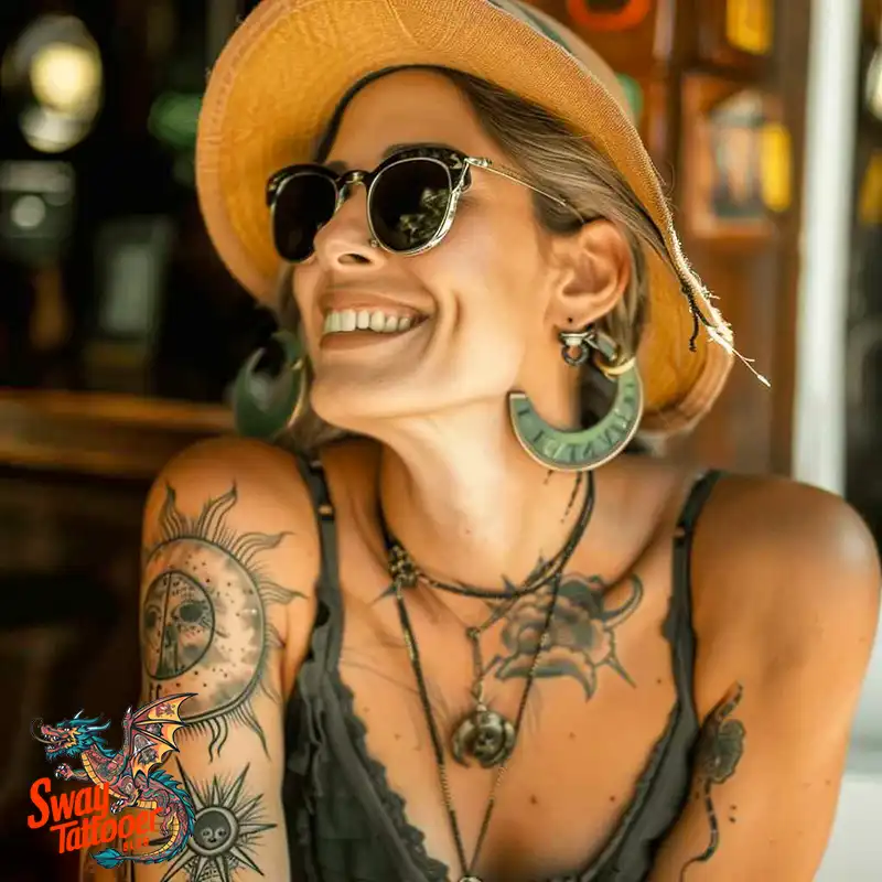 120 Sun and Moon Tattoo Design Ideas: Beauty and Symbolism 55 sun and moon tattoo