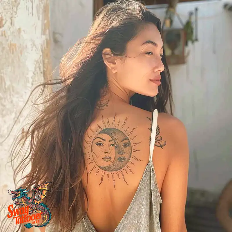 120 Sun and Moon Tattoo Design Ideas: Beauty and Symbolism 54 sun and moon tattoo