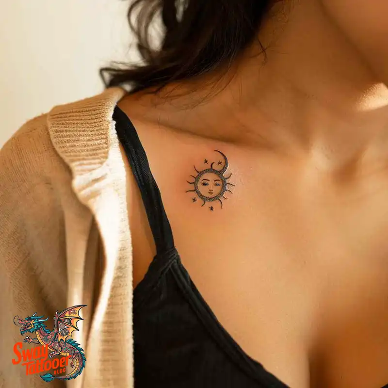 120 Sun and Moon Tattoo Design Ideas: Beauty and Symbolism 52 sun and moon tattoo