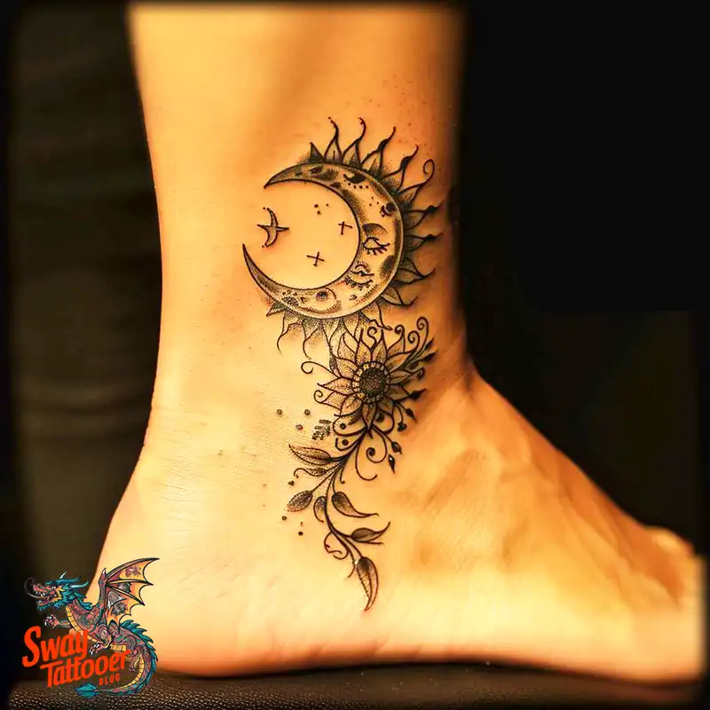 120 Sun and Moon Tattoo Design Ideas: Beauty and Symbolism 113 sun and moon tattoo