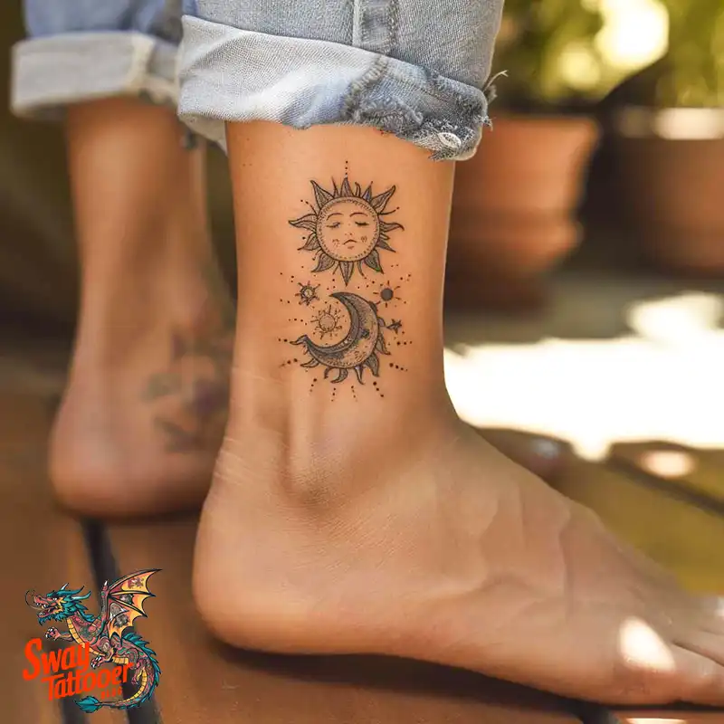 120 Sun and Moon Tattoo Design Ideas: Beauty and Symbolism 48 sun and moon tattoo