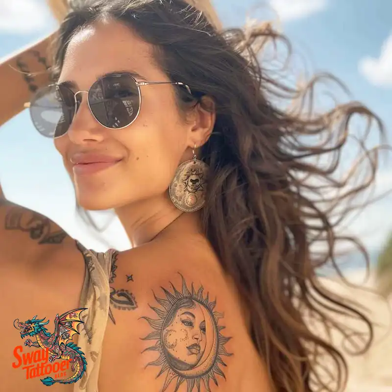120 Sun and Moon Tattoo Design Ideas: Beauty and Symbolism 36 sun and moon tattoo