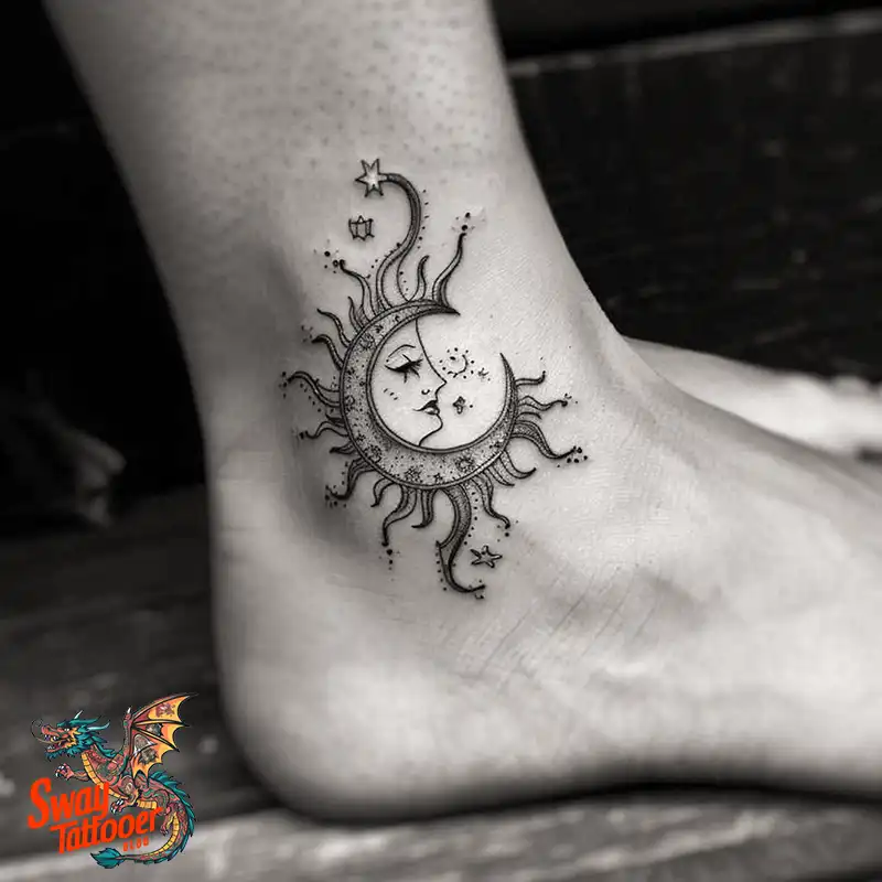 120 Sun and Moon Tattoo Design Ideas: Beauty and Symbolism 111 sun and moon tattoo
