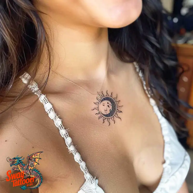 120 Sun and Moon Tattoo Design Ideas: Beauty and Symbolism 29 sun and moon tattoo
