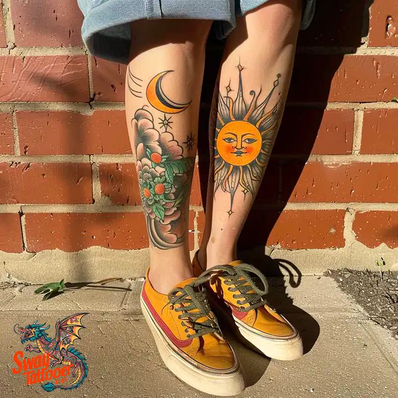 120 Sun and Moon Tattoo Design Ideas: Beauty and Symbolism 25 sun and moon tattoo