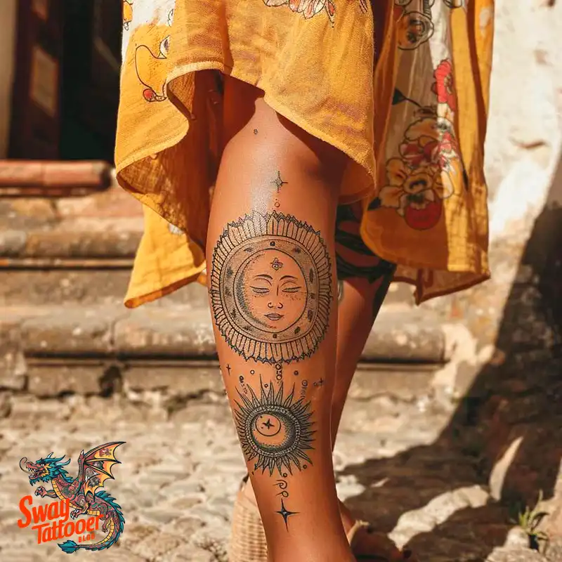 120 Sun and Moon Tattoo Design Ideas: Beauty and Symbolism 23 sun and moon tattoo