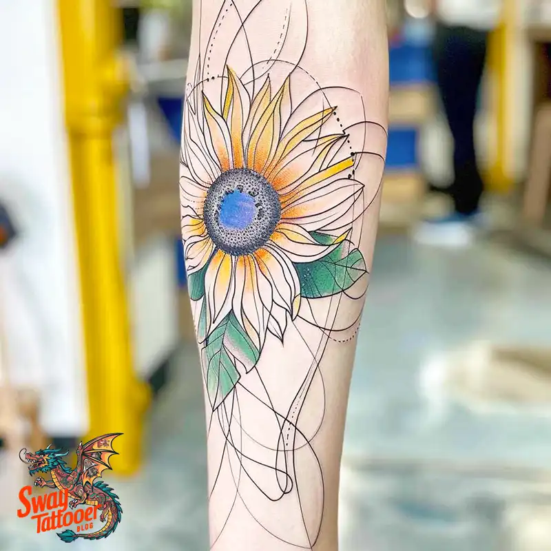 100 Sunflower Tattoo Design Ideas to Brighten Your Skin 98 sunflower tattoo