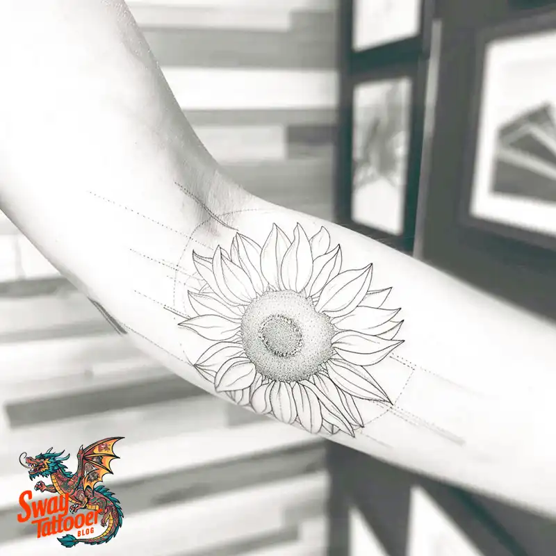 100 Sunflower Tattoo Design Ideas to Brighten Your Skin 97 sunflower tattoo