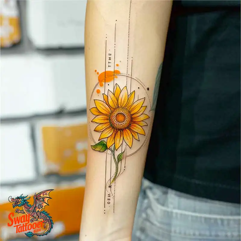 100 Sunflower Tattoo Design Ideas to Brighten Your Skin 88 sunflower tattoo