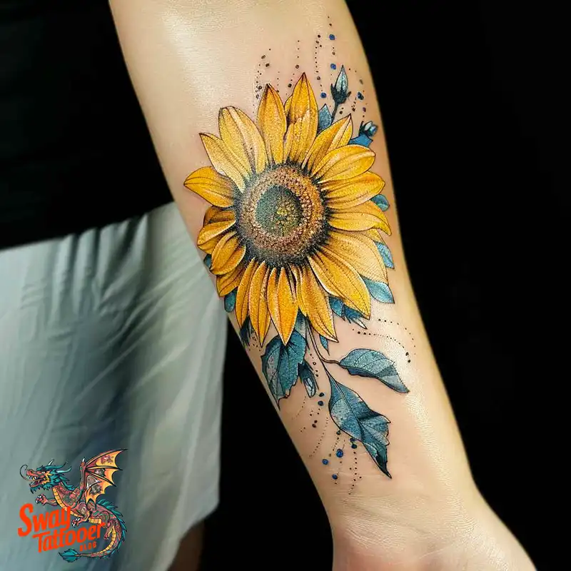 100 Sunflower Tattoo Design Ideas to Brighten Your Skin 87 sunflower tattoo