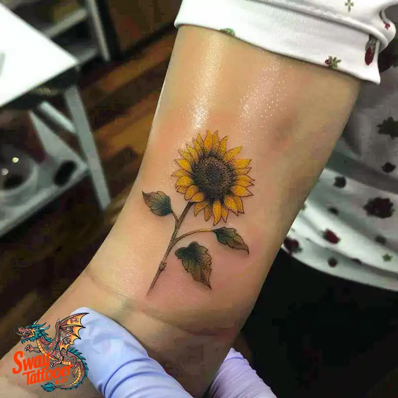 100 Sunflower Tattoo Design Ideas to Brighten Your Skin 85 sunflower tattoo