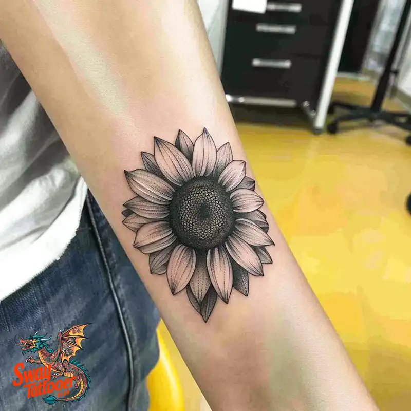 100 Sunflower Tattoo Design Ideas to Brighten Your Skin 80 sunflower tattoo
