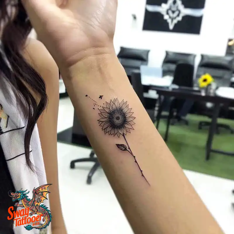 100 Sunflower Tattoo Design Ideas to Brighten Your Skin 79 sunflower tattoo