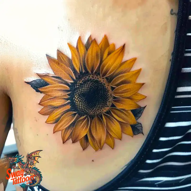 100 Sunflower Tattoo Design Ideas to Brighten Your Skin 74 sunflower tattoo