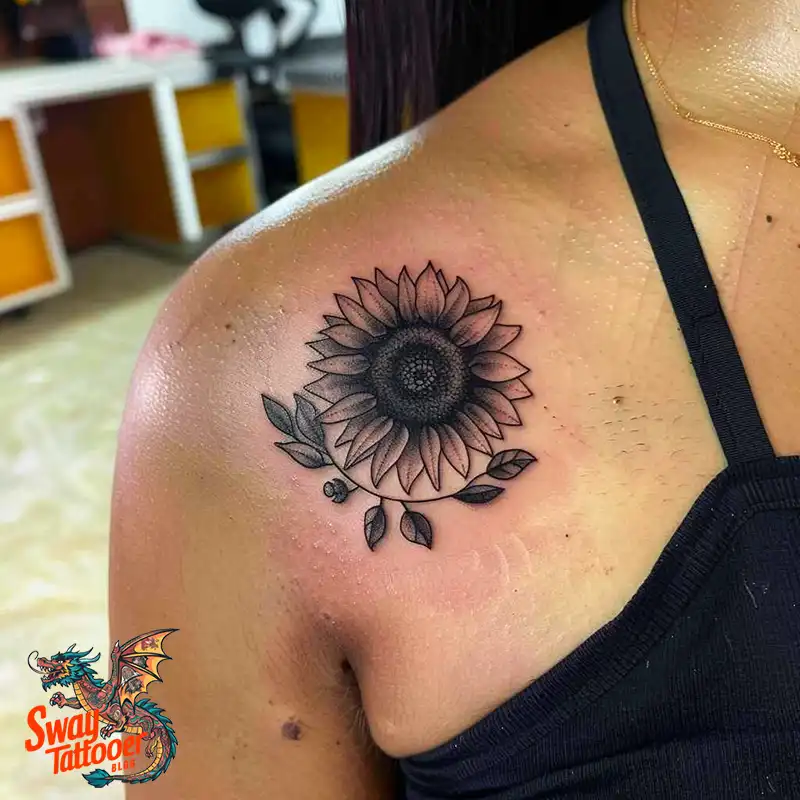100 Sunflower Tattoo Design Ideas to Brighten Your Skin 75 sunflower tattoo