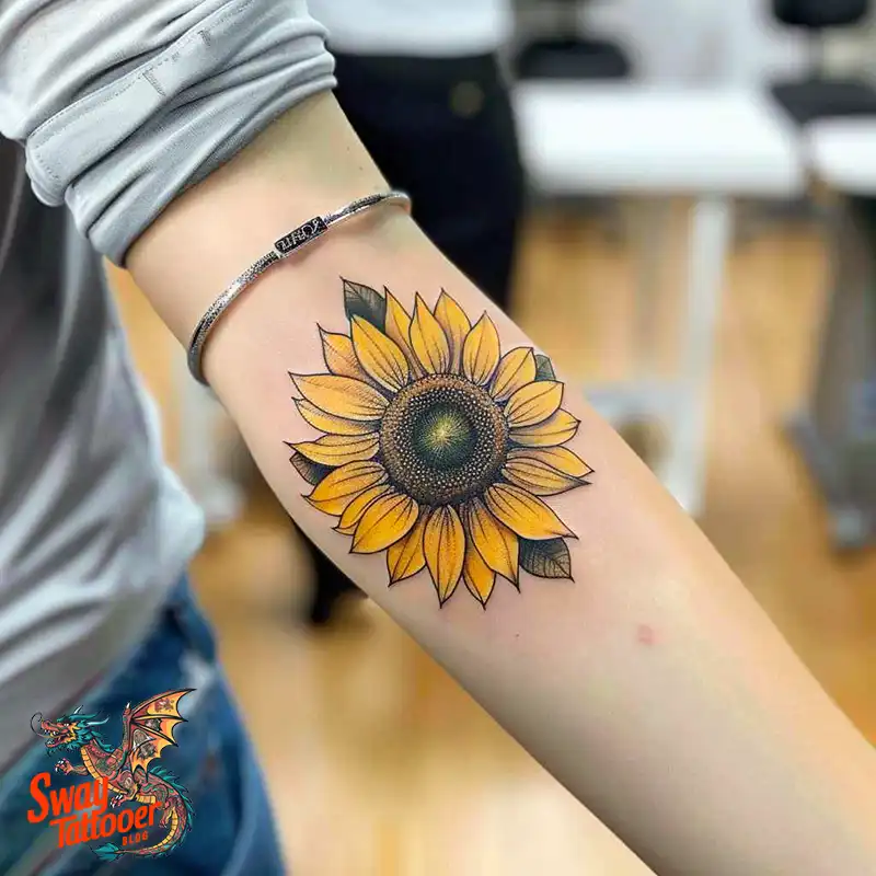 100 Sunflower Tattoo Design Ideas to Brighten Your Skin 77 sunflower tattoo