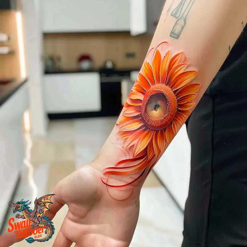 100 Sunflower Tattoo Design Ideas to Brighten Your Skin 70 sunflower tattoo