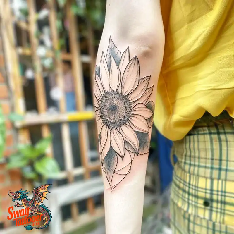 100 Sunflower Tattoo Design Ideas to Brighten Your Skin 68 sunflower tattoo