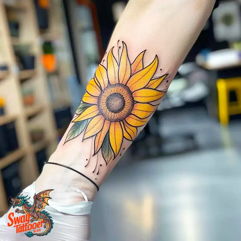 100 Sunflower Tattoo Design Ideas to Brighten Your Skin 63 sunflower tattoo