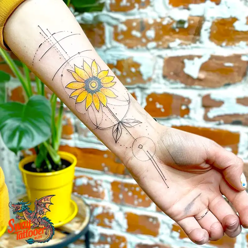 100 Sunflower Tattoo Design Ideas to Brighten Your Skin 94 sunflower tattoo