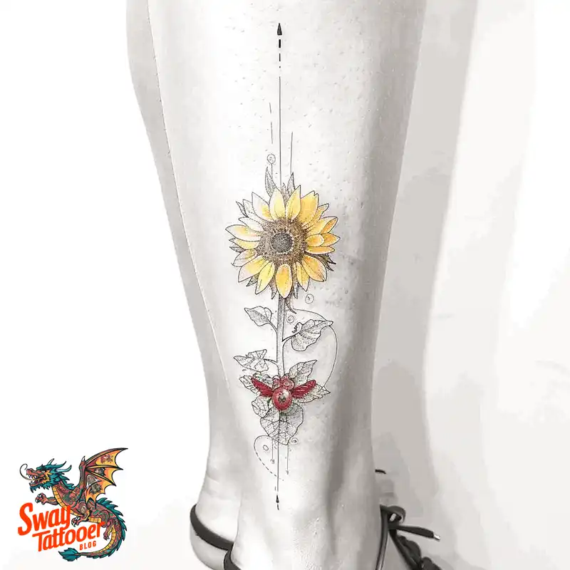 100 Sunflower Tattoo Design Ideas to Brighten Your Skin 93 sunflower tattoo