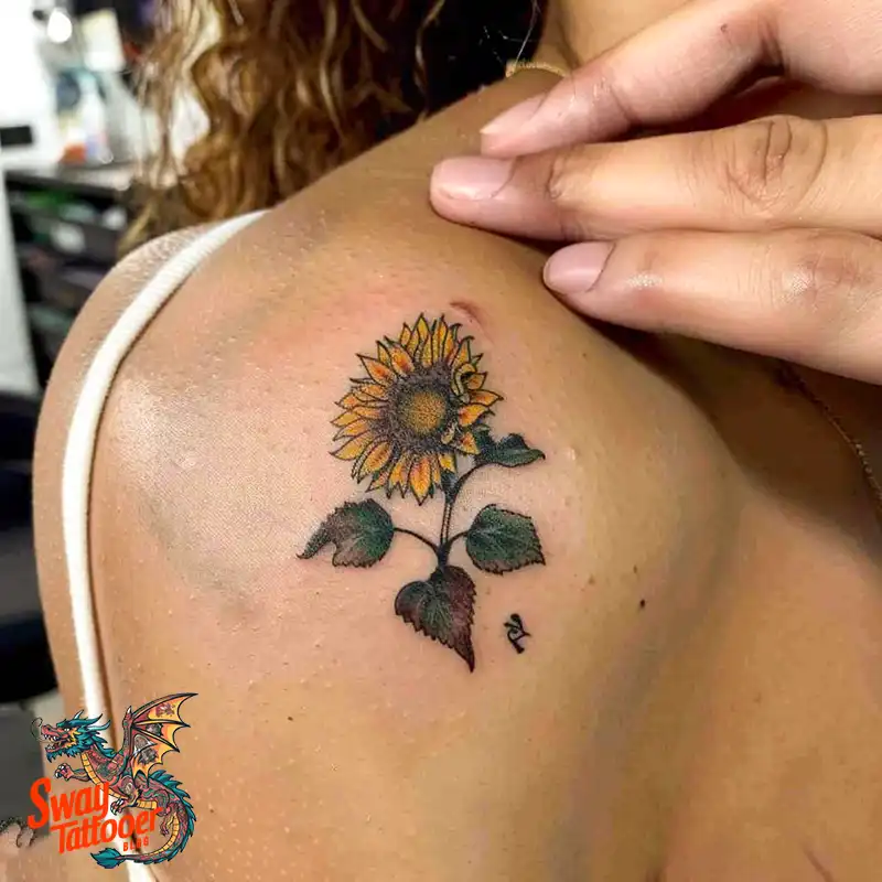 100 Sunflower Tattoo Design Ideas to Brighten Your Skin 53 sunflower tattoo