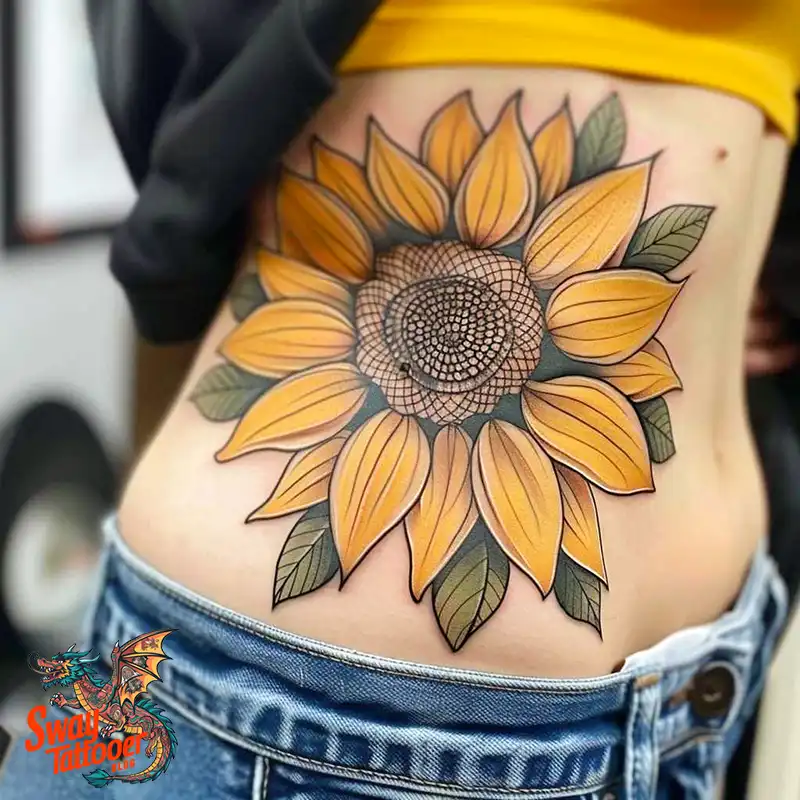 100 Sunflower Tattoo Design Ideas to Brighten Your Skin 48 sunflower tattoo
