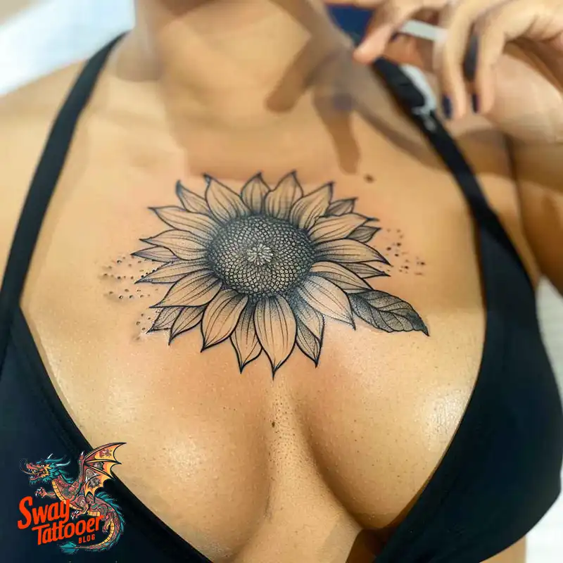 100 Sunflower Tattoo Design Ideas to Brighten Your Skin 42 sunflower tattoo