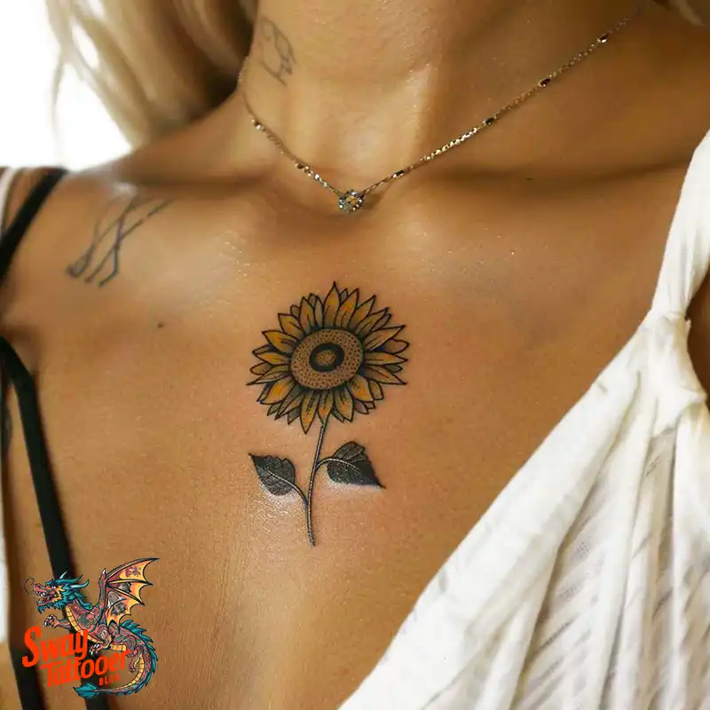 100 Sunflower Tattoo Design Ideas to Brighten Your Skin 34 sunflower tattoo