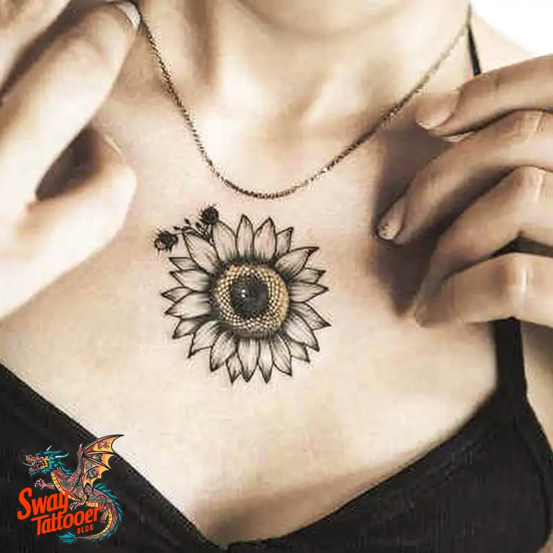 100 Sunflower Tattoo Design Ideas to Brighten Your Skin 32 sunflower tattoo