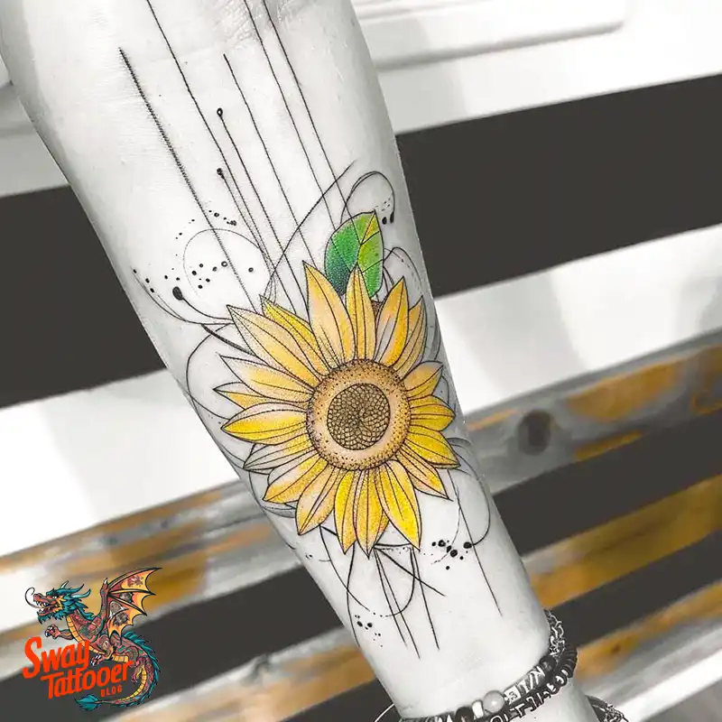 100 Sunflower Tattoo Design Ideas to Brighten Your Skin 91 sunflower tattoo