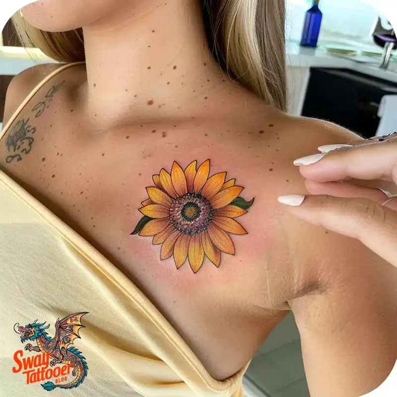 100 Sunflower Tattoo Design Ideas to Brighten Your Skin 25 sunflower tattoo