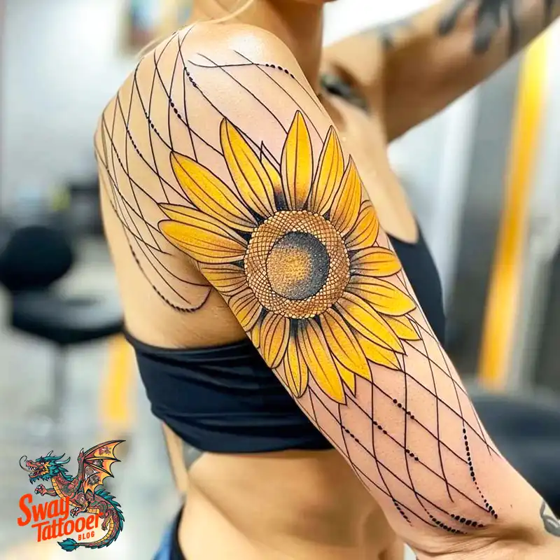 100 Sunflower Tattoo Design Ideas to Brighten Your Skin 28 sunflower tattoo