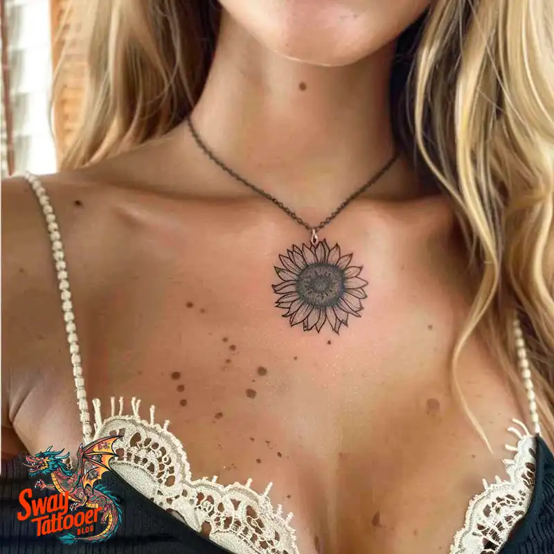 100 Sunflower Tattoo Design Ideas to Brighten Your Skin 18 sunflower tattoo