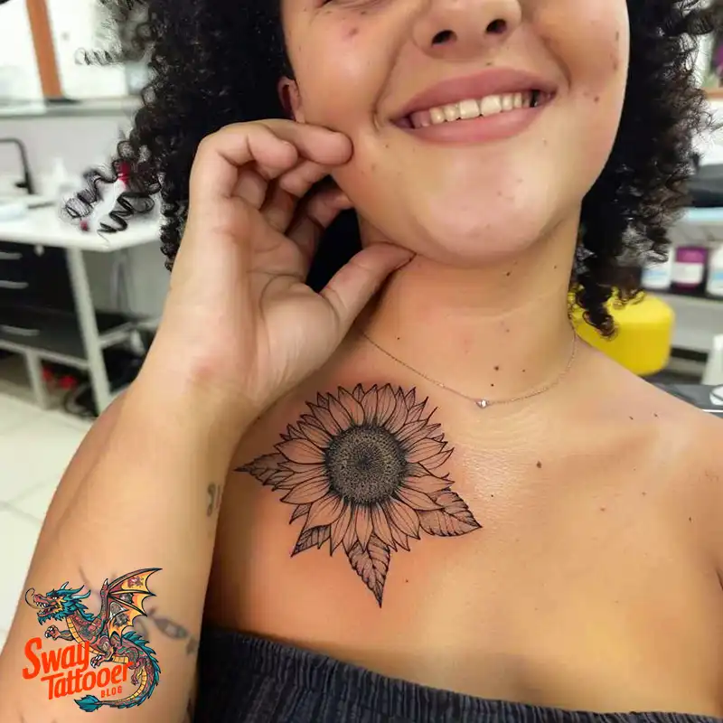 100 Sunflower Tattoo Design Ideas to Brighten Your Skin 13 sunflower tattoo