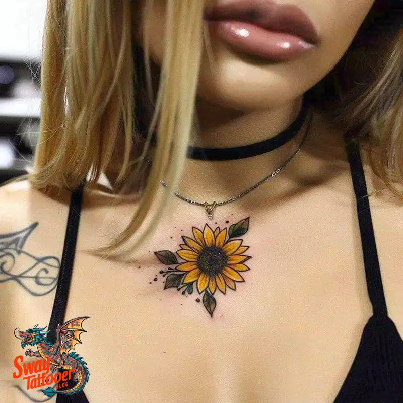100 Sunflower Tattoo Design Ideas to Brighten Your Skin 6 sunflower tattoo