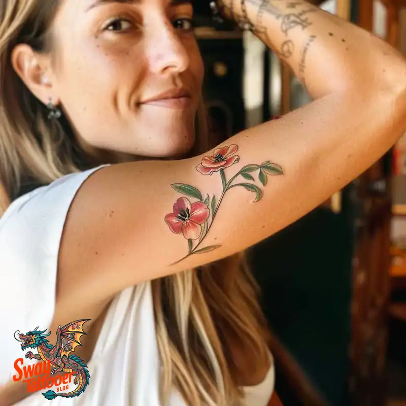 150 Sweet Pea Flower Tattoo Design Ideas and Deep Meanings 43 sweet pea tattoo