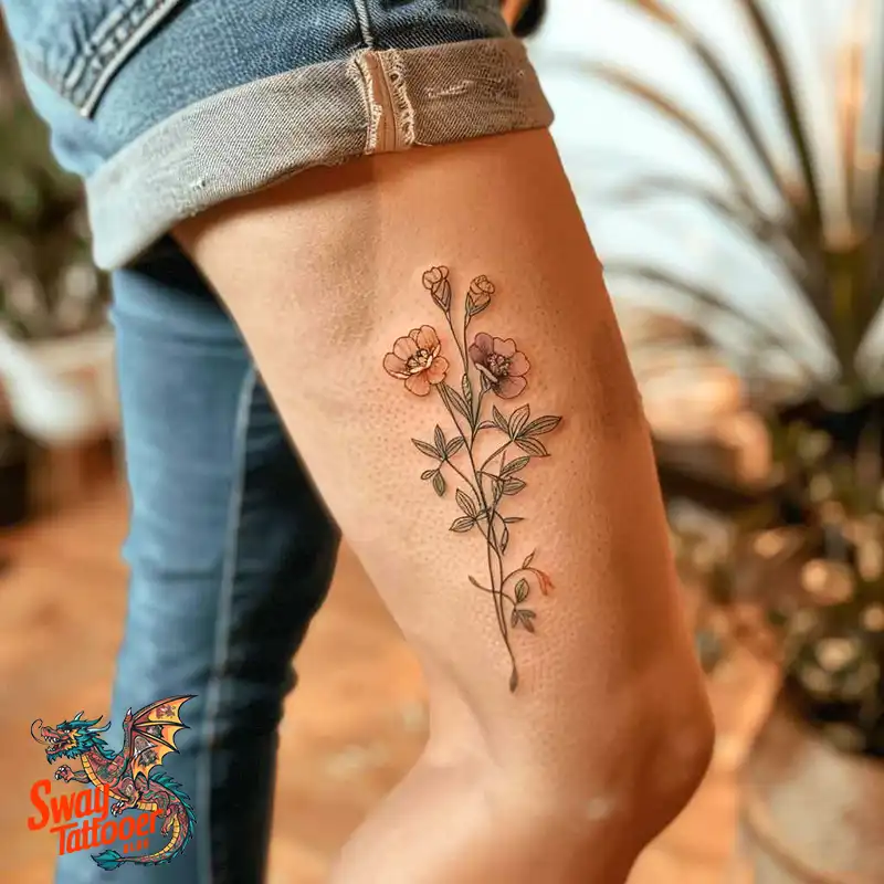 150 Sweet Pea Flower Tattoo Design Ideas and Deep Meanings 39 sweet pea tattoo