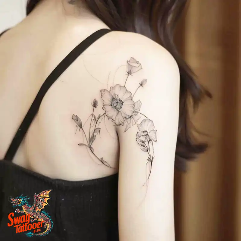 150 Sweet Pea Flower Tattoo Design Ideas and Deep Meanings 31 sweet pea tattoo