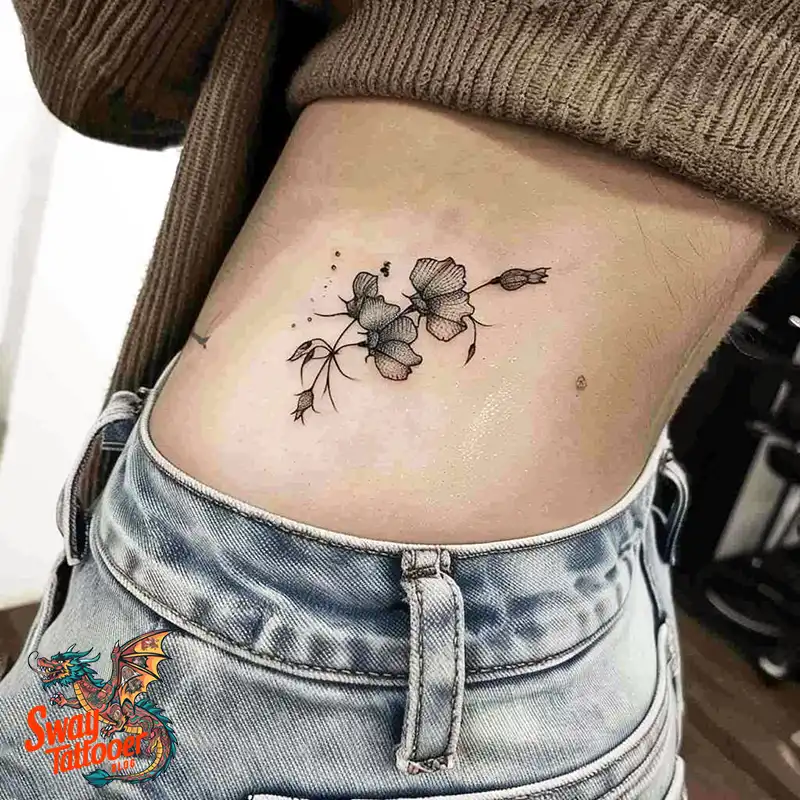 150 Sweet Pea Flower Tattoo Design Ideas and Deep Meanings 25 sweet pea tattoo