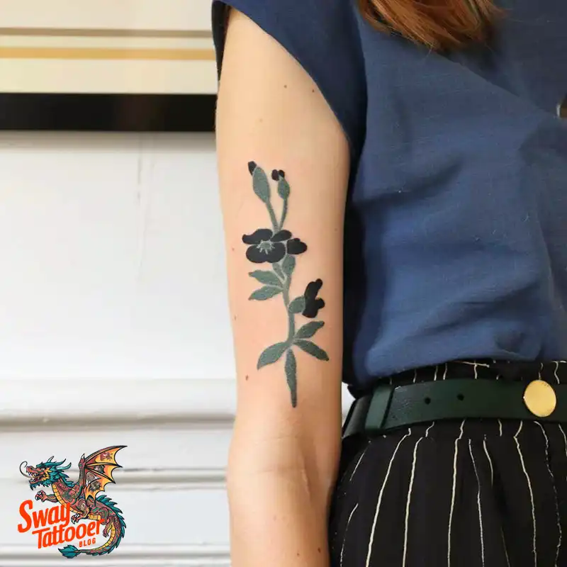 150 Sweet Pea Flower Tattoo Design Ideas and Deep Meanings 18 sweet pea tattoo